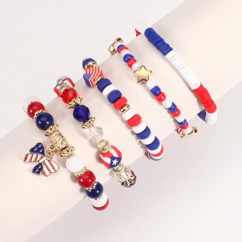 Lonext Halloween Bracelets Stackable Heishi Beaded Stretch Bracelets - Image 2